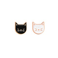 2 Pcs / Set Hot Cartoon Cute Cat Animal Enamel Brooch Pin Badge Decorative Jewelry Style Brooches For Women Gift