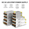 DC5V 2A 3A 4A 5A 8A 10A 12A 20A 30A 40A 60A Switch LED Power Supply Transformers Adapter WS2812B WS2801 SK6812 SK9822 LED Strip