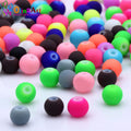 OlingArt Rubber Glass Beads High 6MM Quality 100PCS/Lot Candy Color Neon Matte Loose Handmade DIY Jewelry Making Bracelet