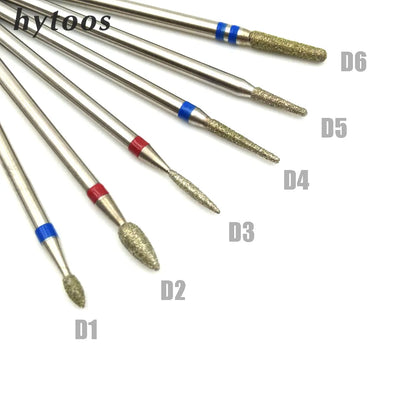HYTOOS 11 Type Diamond Nail Drill Bit 3/32" Rotary Burr | SAMAG