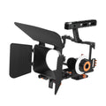 Andoer C500 Camera Camcorder Video Cage Rig Kit Matte Box+Follow Focus+jaula para sony A7IV/A7S/A7/A7R ILDC Camera