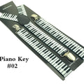 Women Unisex Clip - on Braces 1 Inch Wide Fashion "4 Piano Key Board" Mix Elastic Slim Y - back Suspenders - Visuel 9 | SAMAG
