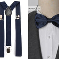 Suspenders Bow Tie Set Men Fashion Suspensorio for Man Boy Women Bowtie Braces Trousers Tirantes Wedding - Visuel 26 | SAMAG