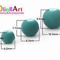 OlingArt Rubber Glass Beads High 6MM Quality 100PCS/Lot Candy Color Neon Matte Loose Handmade DIY Jewelry Making Bracelet