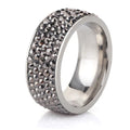High Quality New arrival Fashion gift Charm Party New arrival rhinestone wedding jewelry Stainless Steel CZ Crystal Rings