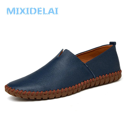 MIXIDELAI Genuine Cow Leather Men's Loafers Fashion | SAMAG