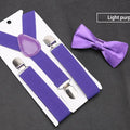 Kids Suspenders with Bowtie Fashion Children Bow Tie Set Boys Braces Girls Adjustable Baby Wedding - Visuel 11 | SAMAG