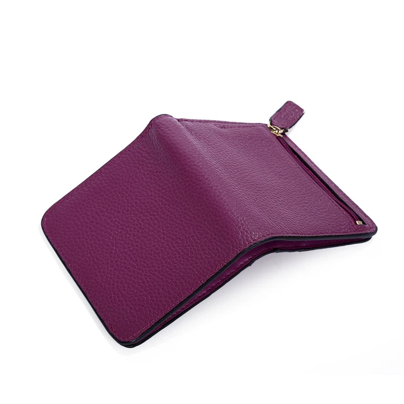Fashion Split Leather Women Wallets Mini Purse Lady Small Leather Wallet with Coin Pocket