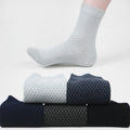 New Bamboo Fiber Men Socks Classic Deodorant Business Brand Crew Socks Men High Quality Casual Compression Socks 5pairs / lot
