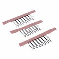5 Colors Lace Wig Clips Steel Tooth Polyester Durable Cloth Wig Combs for Wig Making Tools Wig Accessories Tools 10pcs/lot