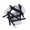 5 Colors Lace Wig Clips Steel Tooth Polyester Durable Cloth Wig Combs for Wig Making Tools Wig Accessories Tools 10pcs/lot