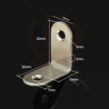 KAK 10PCS Stainless Steel Angle Corner Brackets Fasteners Protector Seven Size Corner Stand Supporting Furniture Hardware