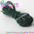 OlingArt 2mm 5M/Lot Craft Color Round Genuine Leather Cord Golden Silver DIY Necklace Bracelet Earrings Choker Jewelry Making