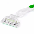 QShave Green Series Blade Lady Personalized Shaving Razor X5 USA Blade Women Razor Blade, 4 / 8 /16 Cartridges