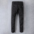 Sokotoo Men's Big Size Black Biker Jeans for Moto Casual | SAMAG