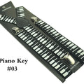 Women Unisex Clip - on Braces 1 Inch Wide Fashion "4 Piano Key Board" Mix Elastic Slim Y - back Suspenders - Visuel 6 | SAMAG