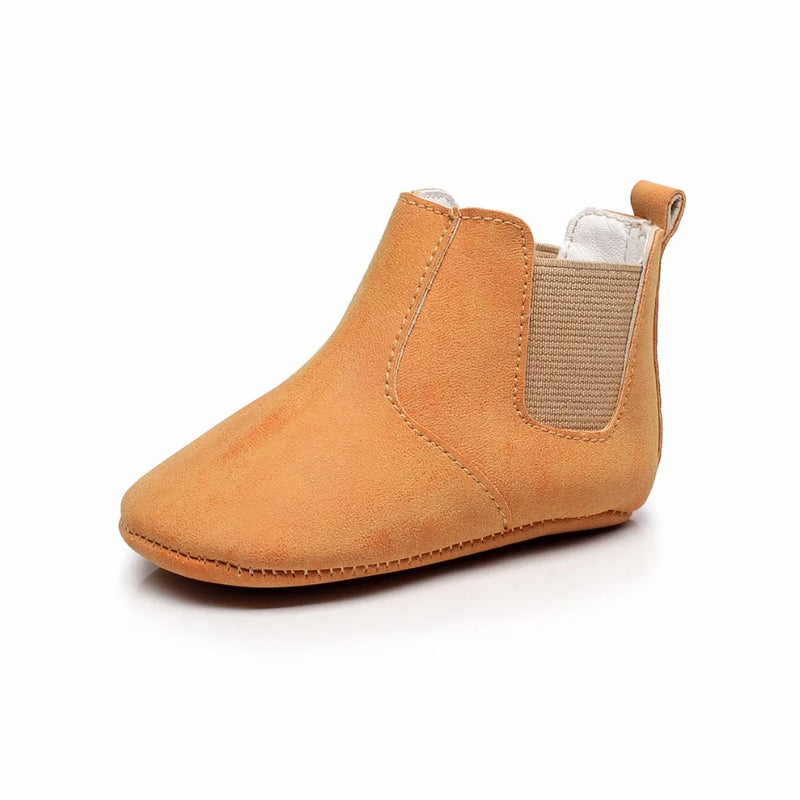 Toddler Baby Boy Girl Shoes 0-24M Infant First Walkers Moccasins Soft PU Ankle Boots Newborn Footwear Bebe Crib Shoes