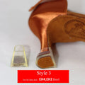 Dancesport Shoes Latin Standard Dance Shoes Anti-slip Heel Covers  Protector Guard  Leather 2 pairs/1 pack  Lati  Ballroom Shoe