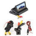 4.3 inch TFT LCD screen Car Monitor Rearview Reverse Parking Monitor with 2-channel Video Input,Camera optional