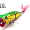 BEARKING Hot Model Retail  fishing lures,hard bait assorted colors, popper 70mm 11g, Floating topwater baits