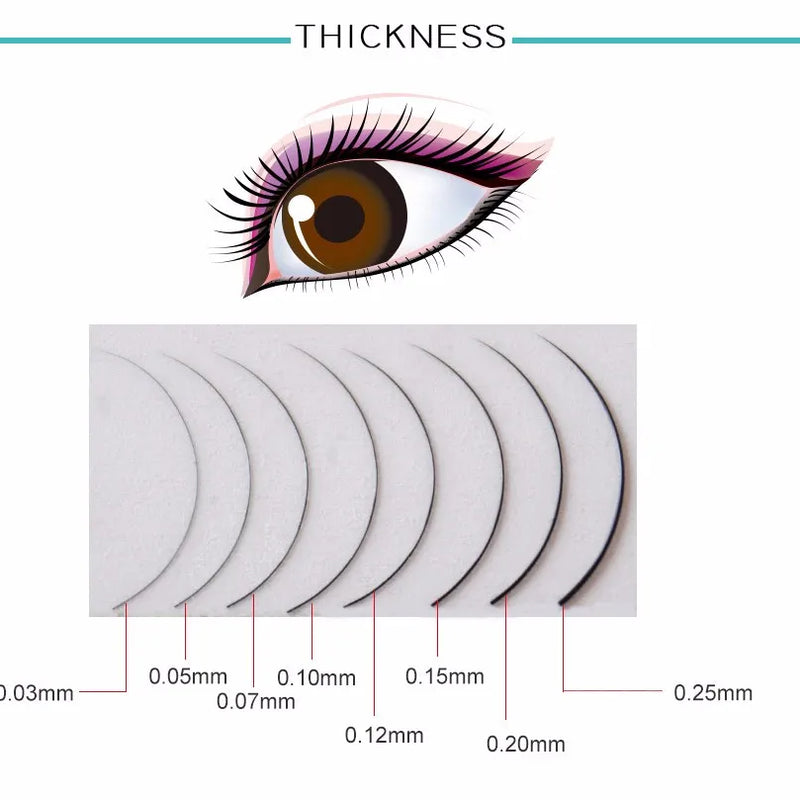 All Size 10 Trays Wholesale Volume Lashes Extension 3D Mink False Eyelashes Individual Eyelash Beauty Brand Factory Supplies