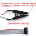 original soic8 sop8 test clip cable for TL866ii plus TL866 T48 EZP2019 EZP2023 CH341A RT809F RT809H bios eeprom Programmer probe