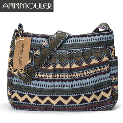 Annmouler Brand Women Crossbody Bag Vintage Large | SAMAG