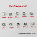 10pcs/pack Antique Silver different 10 styles hair braid dread dreadlock beads rings tube approx 5.9-6.4mm inner hole jewelry