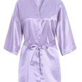 RB030 Sexy Large Size Sexy Satin Night Robe Lace Bathrobe Perfect Wedding Bride Bridesmaid Robes Dressing Gown For Women