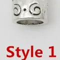 10pcs/pack Antique Silver different 10 styles hair braid dread dreadlock beads rings tube approx 5.9-6.4mm inner hole jewelry