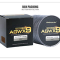 Angryfish 9 Strands Weaves Braided 500M/547YD Fishing Line Super Strong PE Line 15LB-70LB Braided Fishing Thread