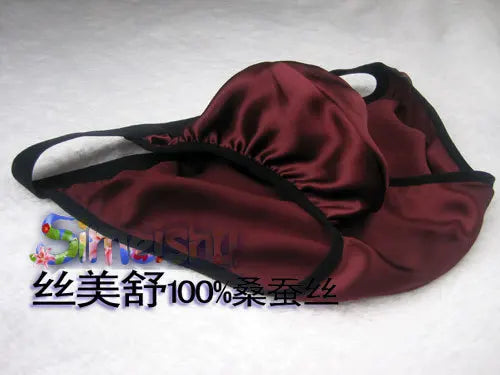 100% Mulberry Silk Men Panties Male Sexy Underwear