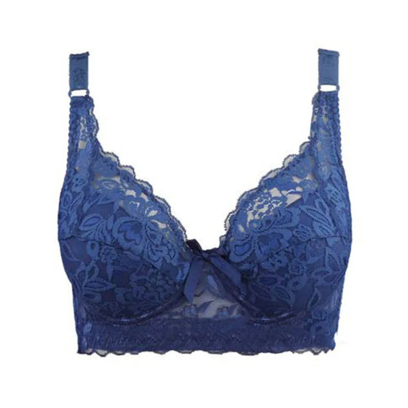 Hot Full cup thin underwear small bra plus size wireless adjustable lace Women's bra breast cover B C D cup Large size Lace Bras