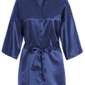 RB030 Sexy Large Size Sexy Satin Night Robe Lace Bathrobe Perfect Wedding Bride Bridesmaid Robes Dressing Gown For Women