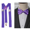 Suspenders Bow Tie Set Men Fashion Suspensorio for Man Boy Women Bowtie Braces Trousers Tirantes Wedding - Visuel 16 | SAMAG