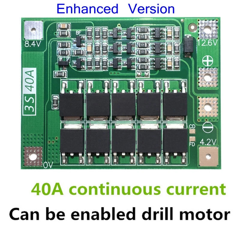 1S/2S/3S/4S/5S Li-ion 18650 Lithium Battery Charger Lipo Cell Module PCB BMS Protection Board For Drill Motor with Balance