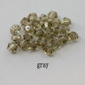 Buy 1 And Get 1 Free 4mm Shiny Crystal Beads Bicone Beads Glass Beads Loose Spacer Beads for bracelet DIY Jewelry Making  200pcs