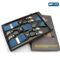 New Fashion Suspenders Luxury Braces 6 Clips Leather Belt Straps European Size Male Style Gift For - Visuel 14 | SAMAG