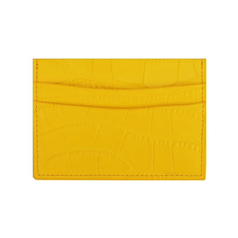 Classic Crocodile Pattern Card Holder Men Women Genuine Leather Leather Credit Card Case ID Card Holder Wallet Purse Pouch