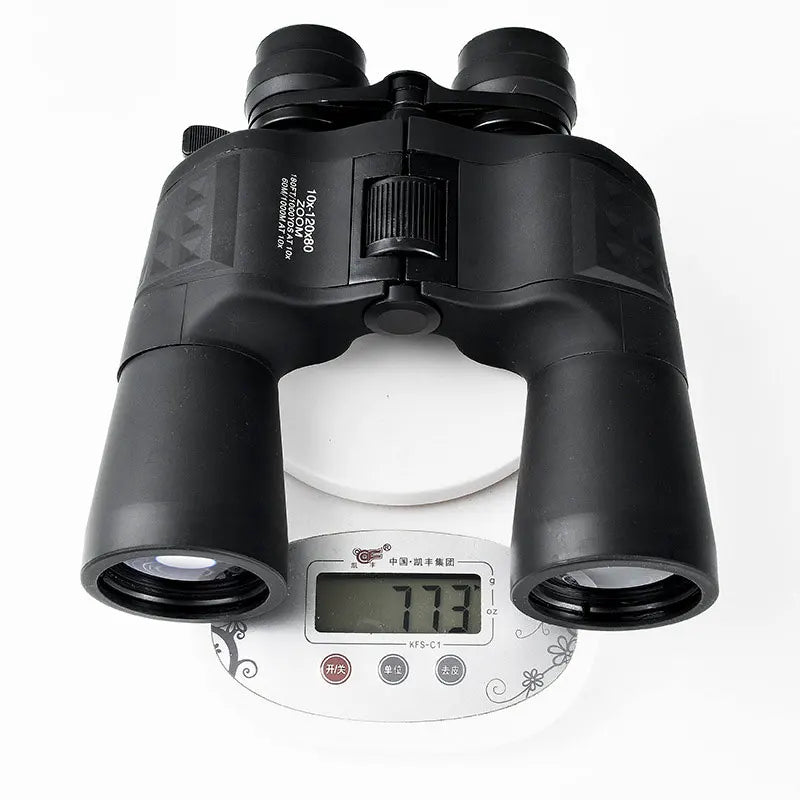 Maifeng 10-120X80 Long Range Power Zoom High Magnification Binoculars Hunting Telescope Porro Prism Optical Glasses 50mm 11mm