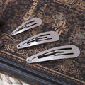1 Pack 50pcs Silver Tone Snap Hair Clips Craft Bow Headwear Decoration DIY 4/5/6cm Hot