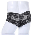 Lace Sexy Underwear Men Boxers hombre Man Sissy Transparent Ultra Thin Panties Penis Pouch Boxer Shorts Underpants cueca