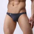 Brave Person Brand New Men's Briefs Sexy Fashion Underwear Bikini Side Metal Buckle Underwear Men Briefs High Quality B1146