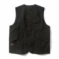Men Vests Men's Summer Sleeveless Multi-pocket Vest Vintage Casual Wear Cotton Short Vest Safari Style Vest Coat Waistcoat Male