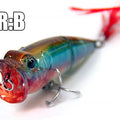 BEARKING Hot Model Retail  fishing lures,hard bait assorted colors, popper 70mm 11g, Floating topwater baits