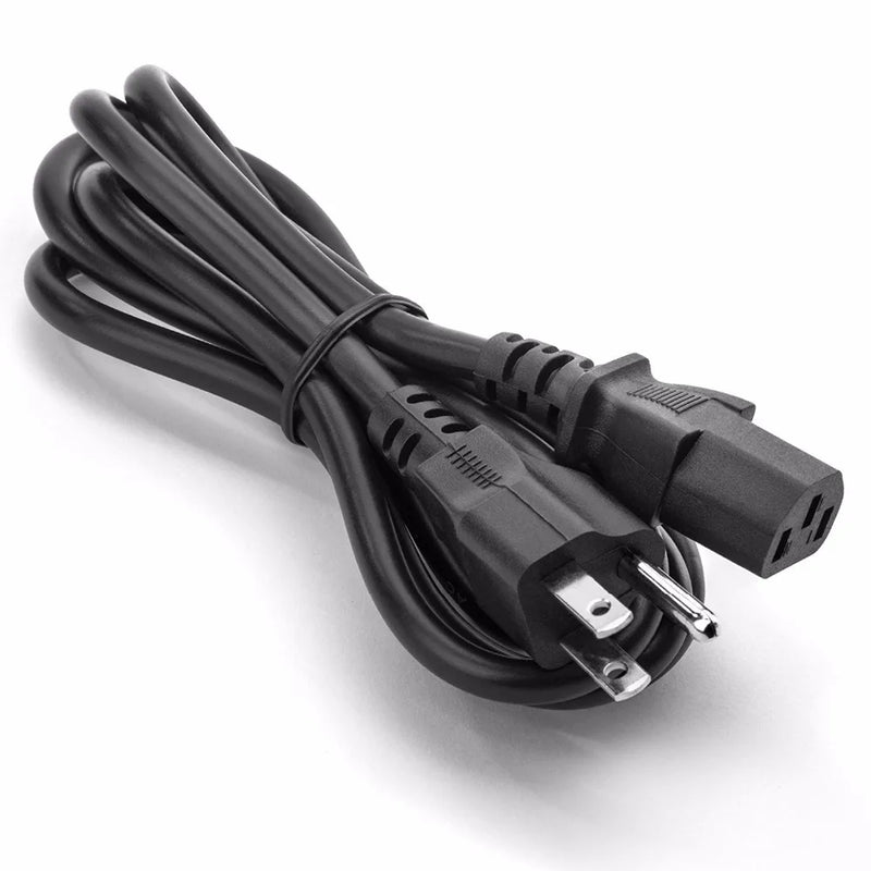 1.5m 5FT 3 Pin 18 AWG 60C 250V US Plug Universal Power Cord Cable For NEMA 5-15P To IEC320C13 Black PWC75A150US