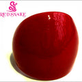 RED SNAKE Fashion Ring Handmade Pure Red Murano Glass Rings MR002