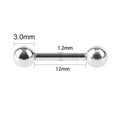 2 Pcs Tongue Piercing Titanium Plated Piercing Tongue Rings Bars Girls 14G Tongue Piercing Industrial Barbells Quality Body Ring