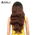 Noble 13x4 Lace Front Wig Synthetic 28 inch Long wavy ombre blonde Wigs For Women Ombre Lace Front Wig Synthetic Lace Front Wig