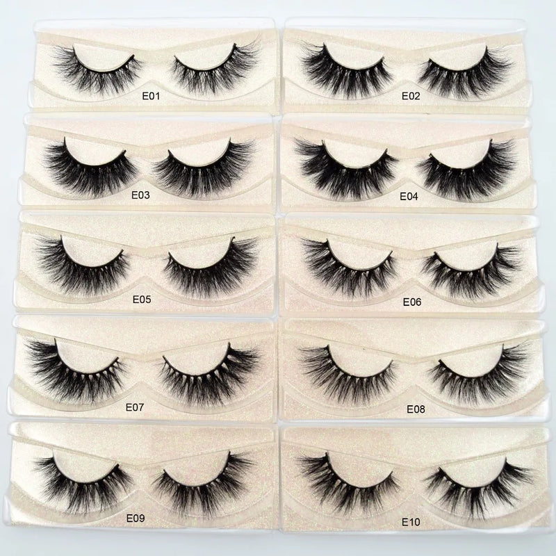 Visofree Mink Lashes 3D Mink Eyelashes 100% Cruelty free Lashes Handmade Reusable Natural Eyelashes Popular False Lashes Makeup